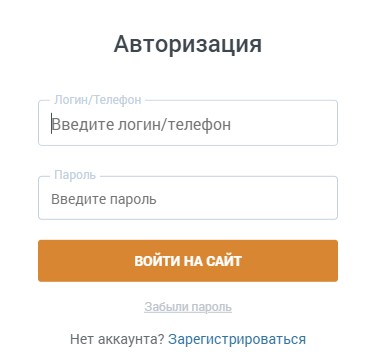 Авторизация на сайте БК Зенит Авторизация на сайте БК Зенит