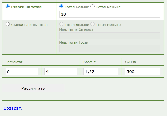 ТБ 10 в ставках на спорт ТБ 10 в ставках на спорт