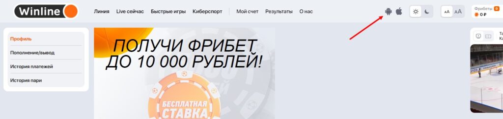 Как пройти идентификация в БК Винлайн через мобильное приложение Как пройти идентификация в БК Винлайн через мобильное приложение