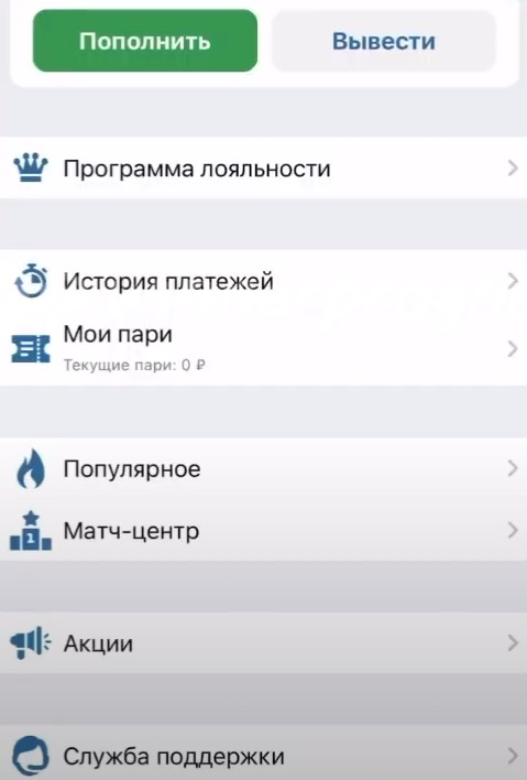 Обзор личного кабинета в приложении Betcity на Iphone Обзор личного кабинета в приложении Betcity на Iphone