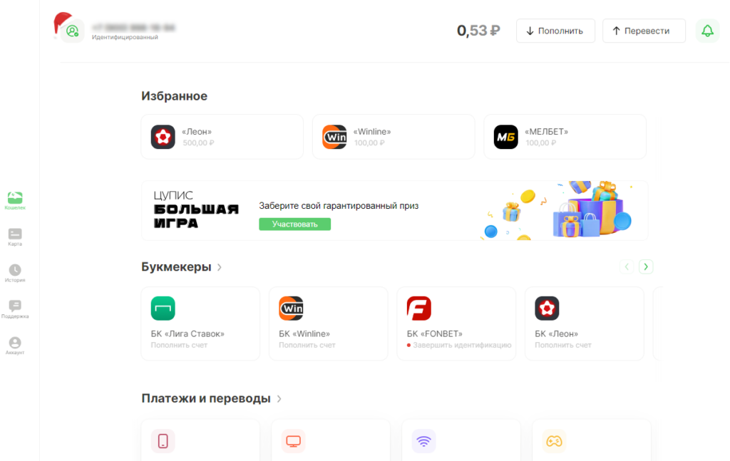 Главная страница сайта ЦУПИС