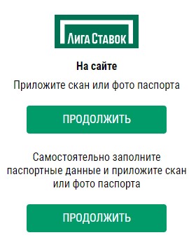 Идентификация в приложении Лига Ставок на iOS Идентификация в приложении Лига Ставок на iOS