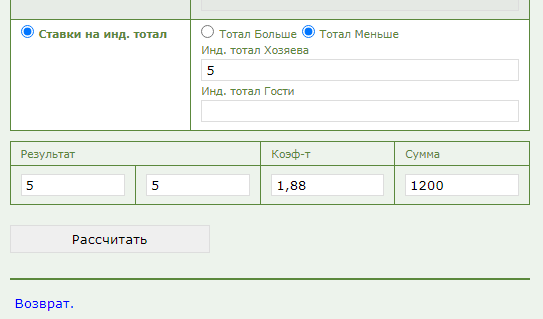 ИТМ1 5 в ставках на спорт ИТМ1 5 в ставках на спорт