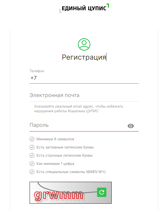 Регистрация в Едином ЦУПИС Регистрация в Едином ЦУПИС