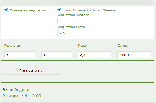 Индивидуальный тотал 2 больше 2.5 (ИТБ2 2,5) в ставках на спорт