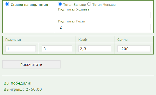 Индивидуальный тотал 2 больше 2 (ИТБ2 2) в ставках на спорт