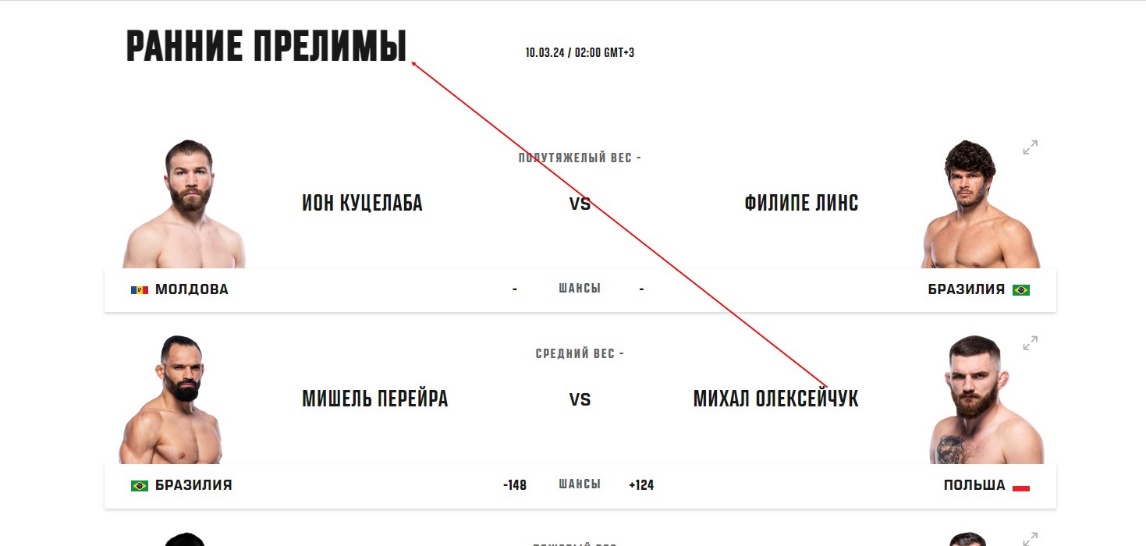Андеркард (undercard), что это такое в боксе и ММА