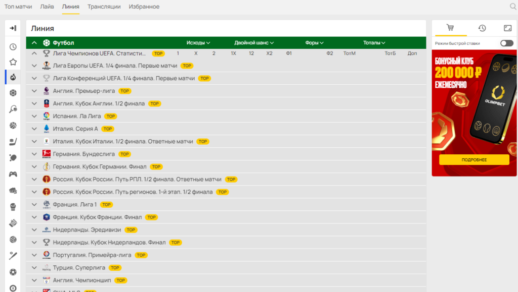 Старая версия сайта букмекерской конторы Olimpbet Старая версия сайта букмекерской конторы Olimpbet