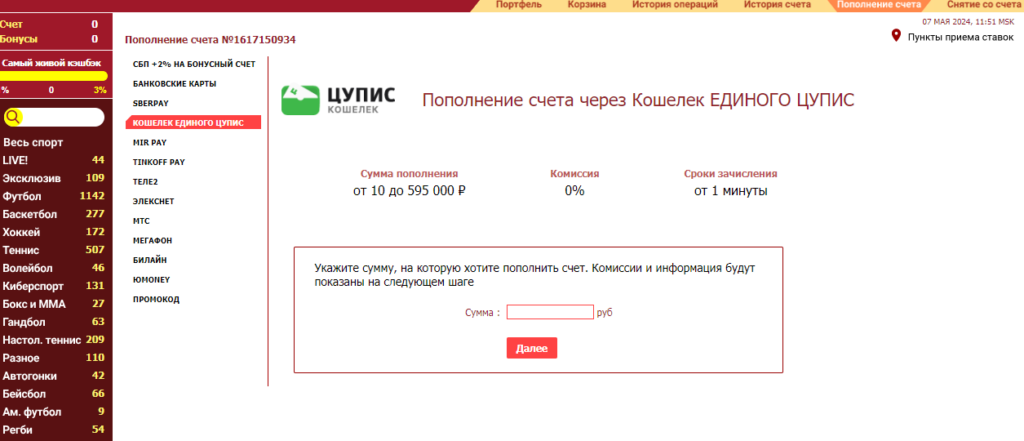Пополнение игрового счета в Тенниси Пополнение игрового счета в Тенниси